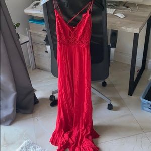 Free people XS red dress never worn